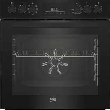 möbelnavi BEKO Einbauherd BBUM113N2B mit Hydrolyse, Schwarz BBUM113N2B