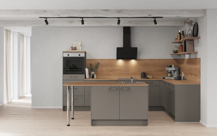 möbelnavi Insel-Küche 336,6 x 220 mit E-Geräten Planung 1 0