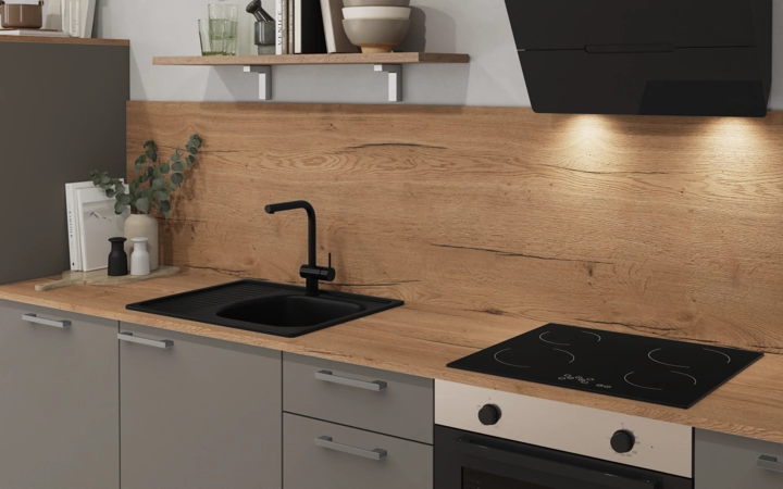 möbelnavi L-Küche 396,6 cm x 246,8 mit E-Geräten Planung 1 2