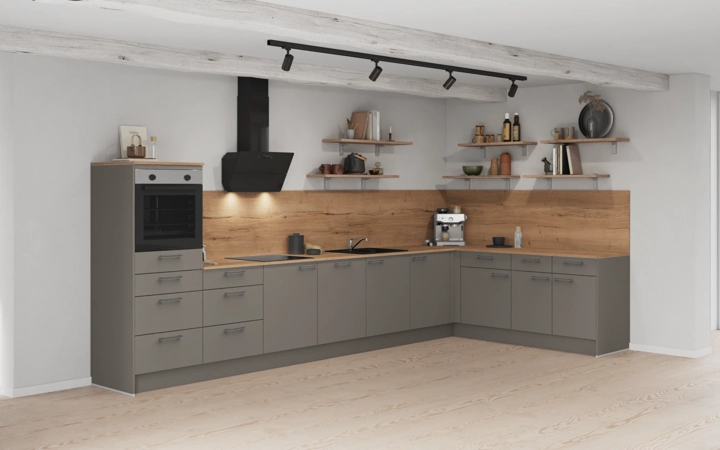 möbelnavi L-Küche 426,6 cm x 220 mit E-Geräte Planung 1 1
