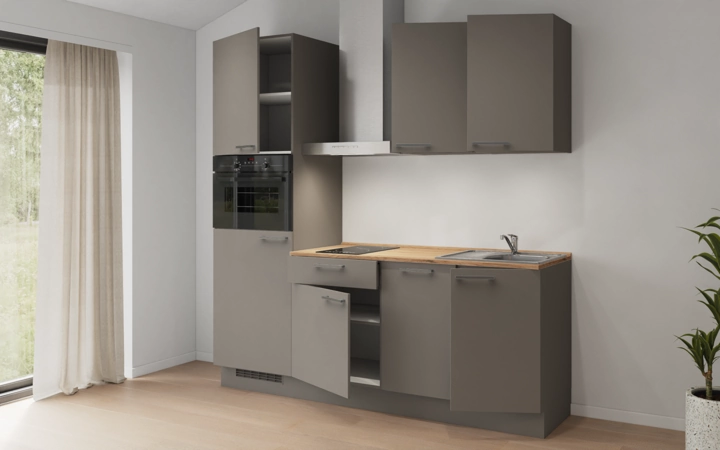 möbelnavi Küchen-Zeile 210 cm mit E-Geräten Planung 1 4