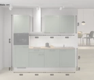 möbelnavi Küchen-Zeile 240 cm mit E-Geräten Planung 1 5