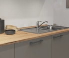 möbelnavi Küchen-Zeile 240 cm mit E-Geräten Planung 1 3