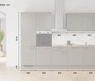 möbelnavi Küchen-Zeile 300 cm mit E-Geräten Planung 1 5