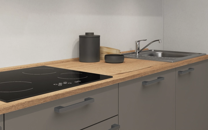 möbelnavi Küchen-Zeile 360 cm mit E-Geräten Planung 1 3