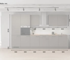 möbelnavi Küchen-Zeile 360 cm mit E-Geräten Planung 1 5