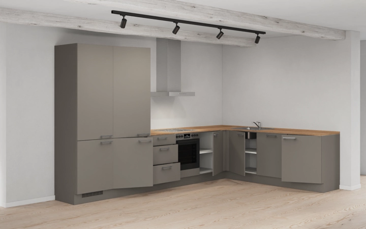 möbelnavi L-Küche 366,6 cm x 246,6 mit E-Geräten Planung 10 4