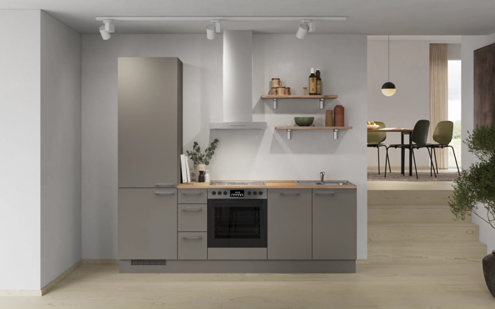 möbelnavi Küchen-Zeile 240 cm mit E-Geräten Planung 10 0