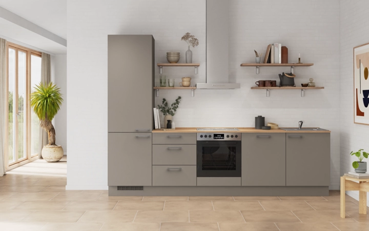möbelnavi Küchen-Zeile 300 cm mit E-Geräten Planung 10 0