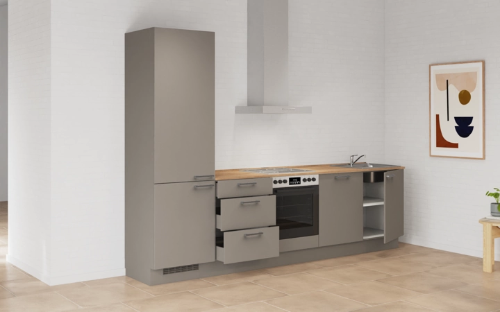 möbelnavi Küchen-Zeile 300 cm mit E-Geräten Planung 10 4