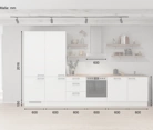 möbelnavi Küchen-Zeile 360 cm mit E-Geräten Planung 10 5