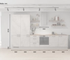 möbelnavi Küchen-Zeile 360 cm mit E-Geräten Planung 10 5