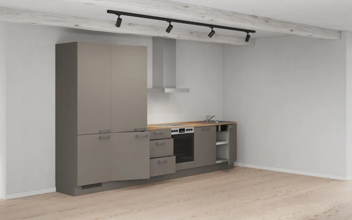 möbelnavi Küchen-Zeile 360 cm mit E-Geräten Planung 10 4