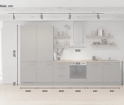 möbelnavi Küchen-Zeile 360 cm mit E-Geräten Planung 10 5