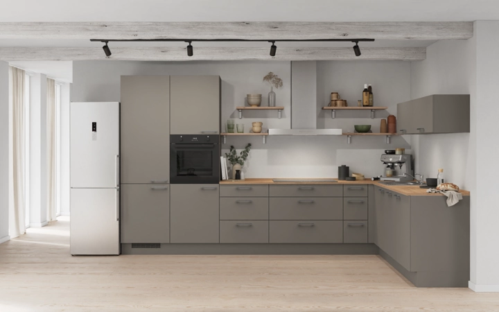 möbelnavi L-Küche 366,6 cm x 246,6 mit E-Geräten Planung 11 0