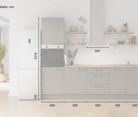 möbelnavi Küchen-Zeile 270 cm mit E-Geräten Planung 11 5