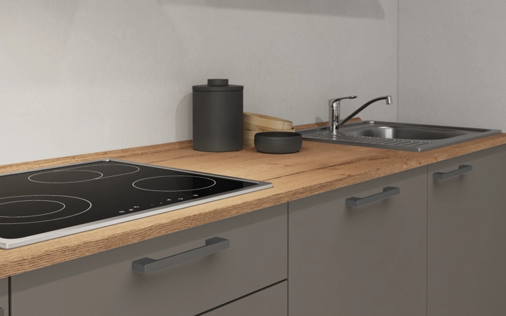 möbelnavi Küchen-Zeile 300 cm mit E-Geräten Planung 11 3