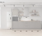 möbelnavi Küchen-Zeile 300 cm mit E-Geräten Planung 11 5