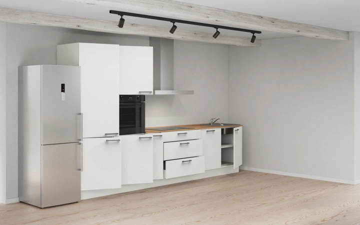 möbelnavi Küchen-Zeile 360 cm mit E-Geräten Planung 11 4