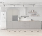 möbelnavi Küchen-Zeile 360 cm mit E-Geräten Planung 11 5