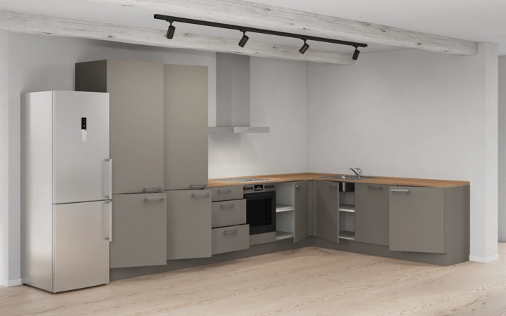 möbelnavi L-Küche 366,6 cm x 246,6 mit E-Geräten Planung 12 4