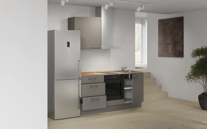 möbelnavi Küchen-Zeile 180 cm mit E-Geräten Planung 12 4
