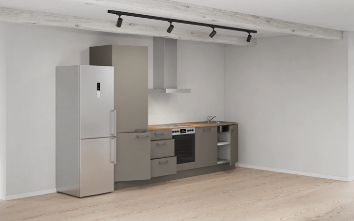 möbelnavi Küchen-Zeile 300 cm mit E-Geräten Planung 12 4