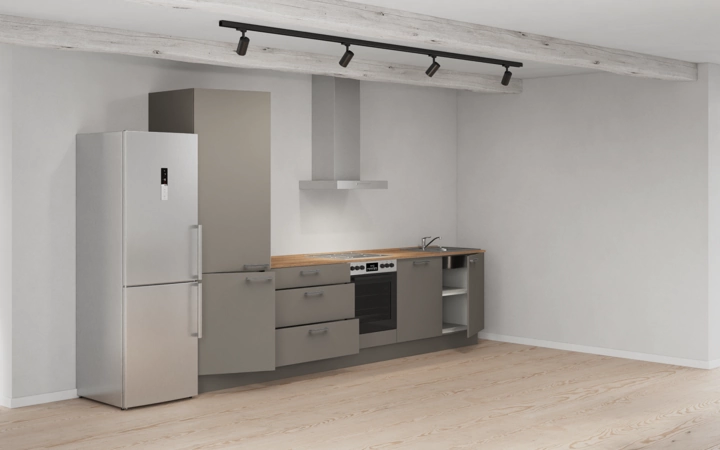 möbelnavi Küchen-Zeile 330 cm mit E-Geräten Planung 12 4