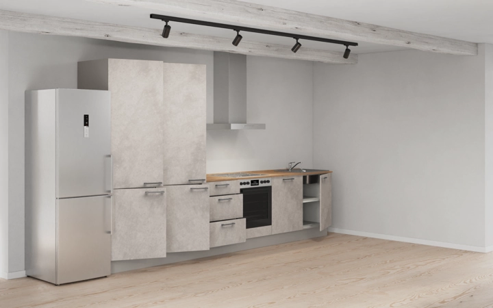 möbelnavi Küchen-Zeile 360 cm mit E-Geräten Planung 12 4