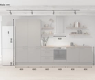 möbelnavi Küchen-Zeile 360 cm mit E-Geräten Planung 12 5