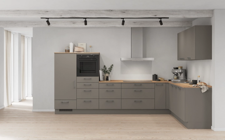 möbelnavi L-Küche 366,6 cm x 246,6 mit E-Geräten Planung 13 0
