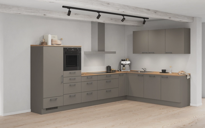 möbelnavi L-Küche 366,6 cm x 246,6 mit E-Geräten Planung 13 1