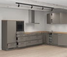möbelnavi L-Küche 366,6 cm x 246,6 mit E-Geräten Planung 13 4