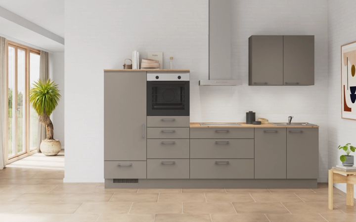 möbelnavi Küchen-Zeile 300 cm mit E-Geräten Planung 13 0