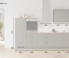 möbelnavi Küchen-Zeile 300 cm mit E-Geräten Planung 13 5