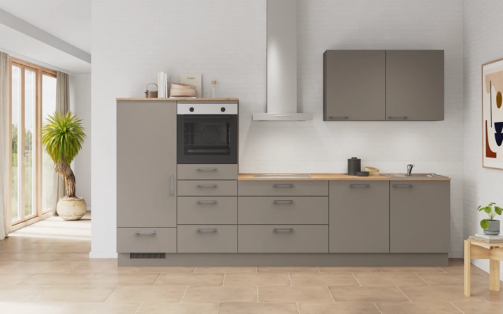 möbelnavi Küchen-Zeile 330 cm mit E-Geräten Planung 13 0