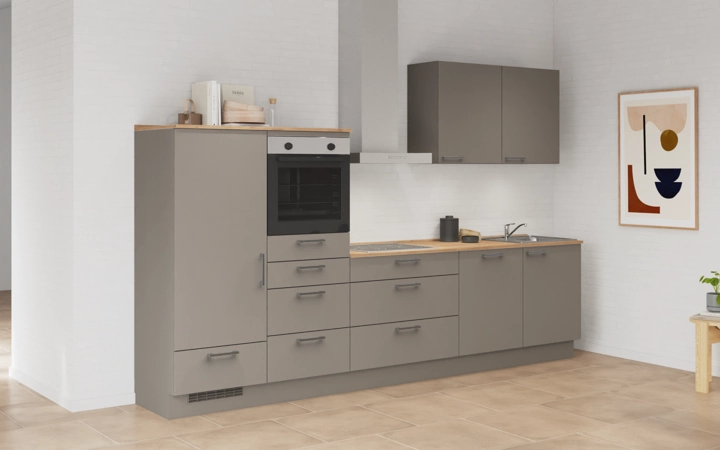 möbelnavi Küchen-Zeile 330 cm mit E-Geräten Planung 13 1