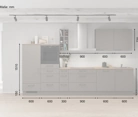 möbelnavi Küchen-Zeile 360 cm mit E-Geräten Planung 13 5