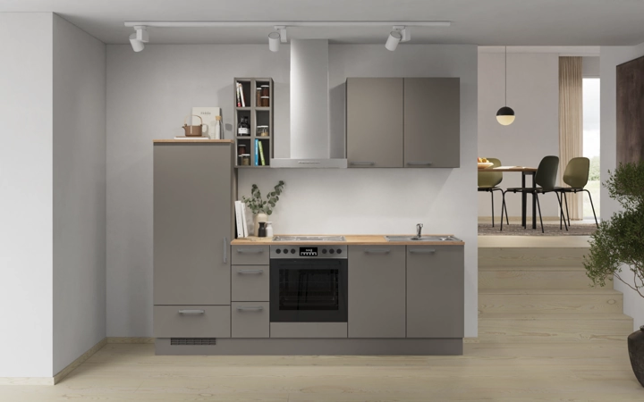 möbelnavi Küchen-Zeile 240 cm mit E-Geräten Planung 14 0