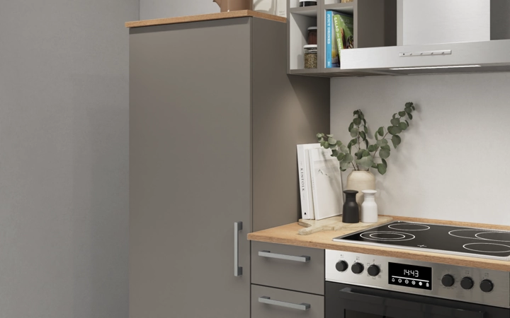 möbelnavi Küchen-Zeile 240 cm mit E-Geräten Planung 14 2