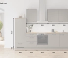 möbelnavi Küchen-Zeile 300 cm mit E-Geräten Planung 14 5