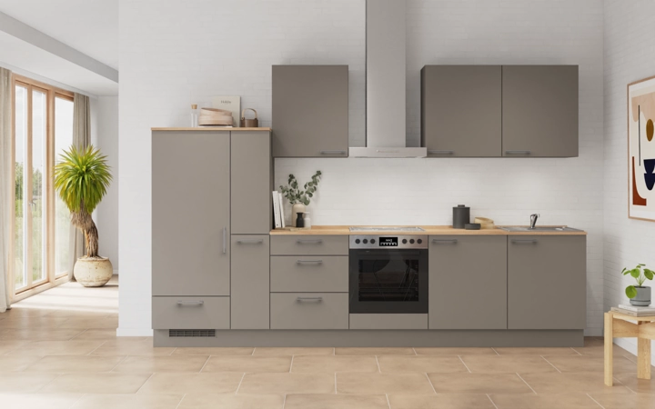möbelnavi Küchen-Zeile 330 cm mit E-Geräten Planung 14 0
