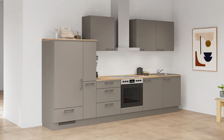 möbelnavi Küchen-Zeile 330 cm mit E-Geräten Planung 14 1