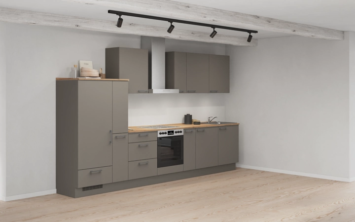 möbelnavi Küchen-Zeile 360 cm mit E-Geräten Planung 14 1