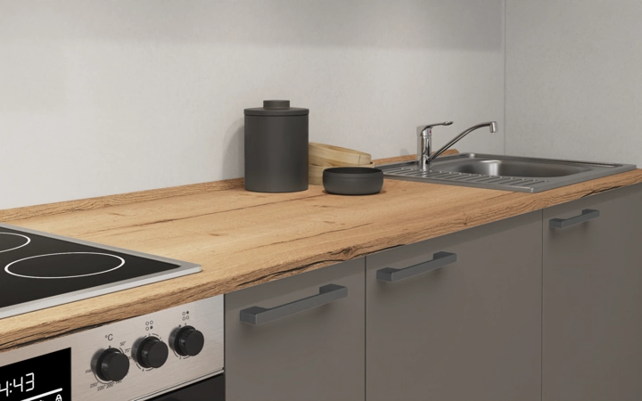 möbelnavi Küchen-Zeile 360 cm mit E-Geräten Planung 14 3