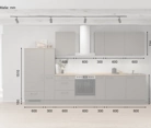 möbelnavi Küchen-Zeile 360 cm mit E-Geräten Planung 14 5