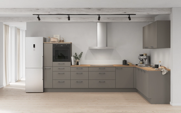 möbelnavi L-Küche 366,6 cm x 246,6 mit E-Geräten Planung 15 0
