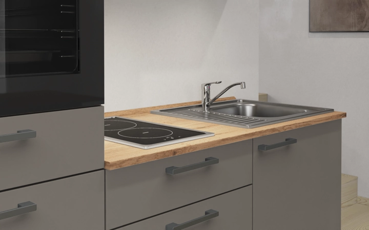 möbelnavi Küchen-Zeile 180 cm mit E-Geräten Planung 15 3