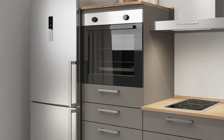 möbelnavi Küchen-Zeile 210 cm mit E-Geräten Planung 15 2
