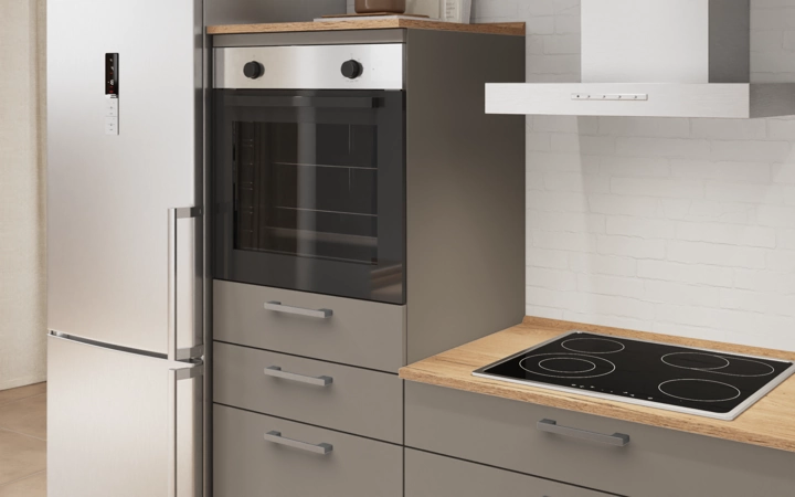 möbelnavi Küchen-Zeile 240 cm mit E-Geräten Planung 15 2